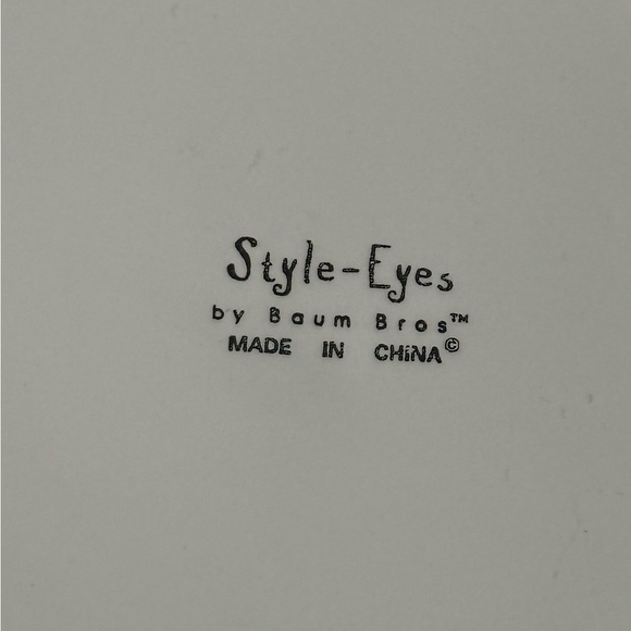 Baum Bros Style Eyes Vintage Dessert Plate, Embossed Rabbits, Rare Easter Decor - Picture 8 of 12